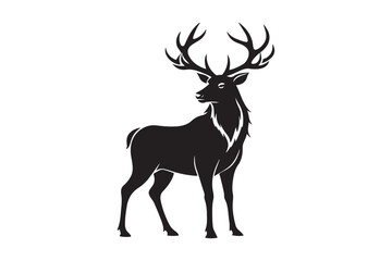 Elk Silhouette Vector Design – Wildlife Graphic for Merchandise, Print Files, and Creative Branding