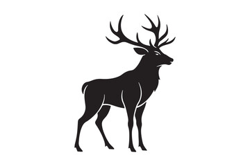 Elk Silhouette Vector Design – Wildlife Graphic for Merchandise, Print Files, and Creative Branding