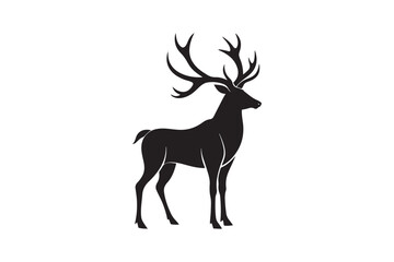 Elk Silhouette Vector Design – Wildlife Graphic for Merchandise, Print Files, and Creative Branding