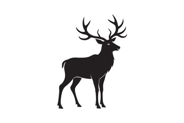 Elk Silhouette Vector Design – Wildlife Graphic for Merchandise, Print Files, and Creative Branding