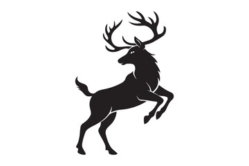 Elk Silhouette Vector Design – Wildlife Graphic for Merchandise, Print Files, and Creative Branding