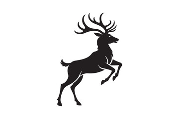 Elk Silhouette Vector Design – Wildlife Graphic for Merchandise, Print Files, and Creative Branding