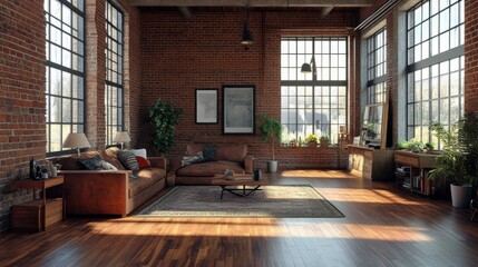 Industrial Loft Living Room