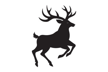 Elk Silhouette Vector Design – Wildlife Graphic for Merchandise, Print Files, and Creative Branding