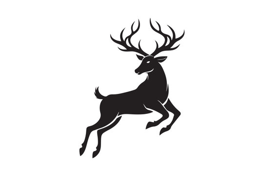 Elk Silhouette Vector Design &ndash; Wildlife Graphic for Merchandise, Print Files, and Creative Branding