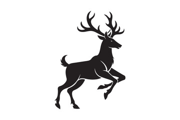 Elk Silhouette Vector Design – Wildlife Graphic for Merchandise, Print Files, and Creative Branding