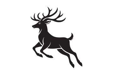 Elk Silhouette Vector Design – Wildlife Graphic for Merchandise, Print Files, and Creative Branding