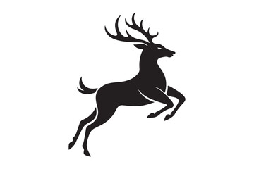 Elk Silhouette Vector Design – Wildlife Graphic for Merchandise, Print Files, and Creative Branding