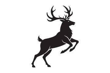 Elk Silhouette Vector Design – Wildlife Graphic for Merchandise, Print Files, and Creative Branding