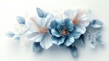 Elegant Blue Floral Arrangement