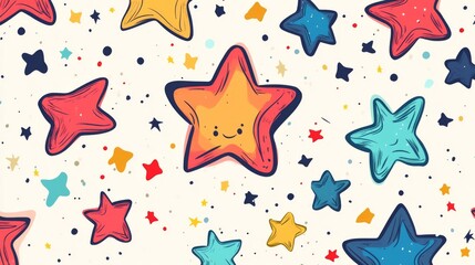 Cartoon Star Pattern