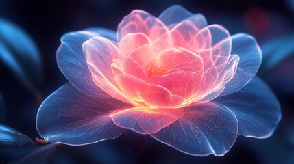 Glowing Floral Radiance