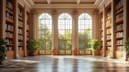 Grand Library Interior