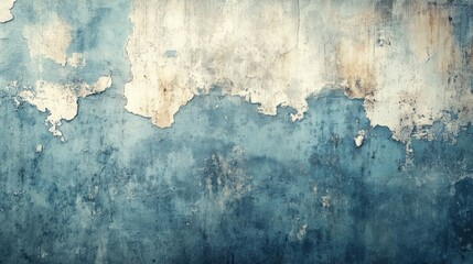 Obraz premium Rustic Texture of Peeling Blue Wall