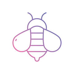 Bee vector icon stock illustration