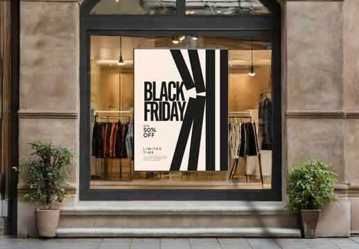 Black Friday Sale Poster Template Breaking Prices