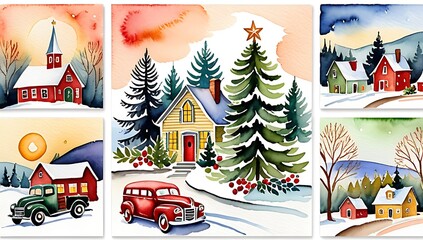 classic festive holiday cards retro flair popular nostalgic gatherings