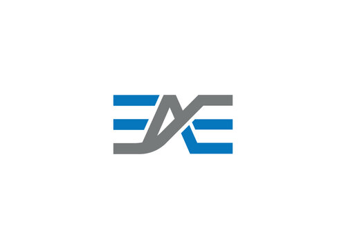EAE logo design with vector icon template and white background