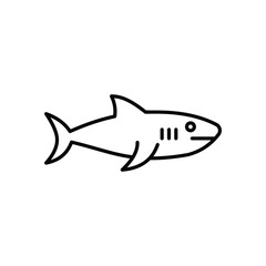 Shark vector icon stock illustration