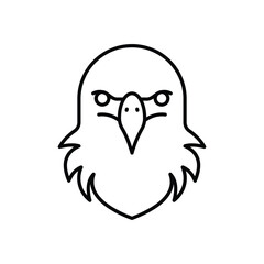 Eagle vector icon stock illustration