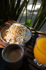 Traditional typical Mexican food, Mexican gastronomy concept. Tacos, chilaquiles, Mexican tradition.