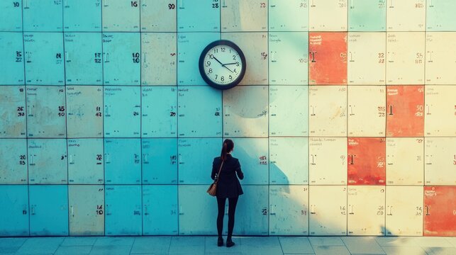 a person following a daily planner, representing the commitment to consistency in organization and time management