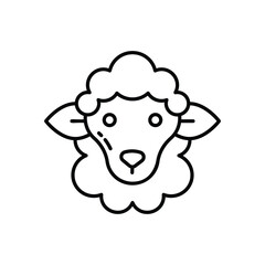 Sheep vector icon stock illustration