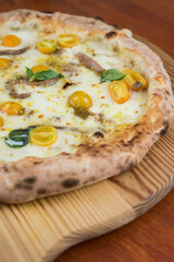 pizza on table