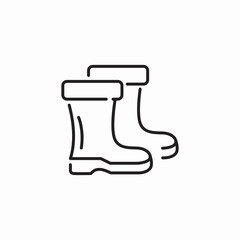 boots for garden icon sign vector