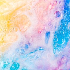 Fototapeta premium Bubble's abstract art on water.