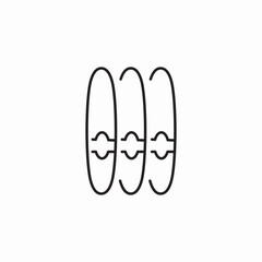 triple cigarette icon sign vector