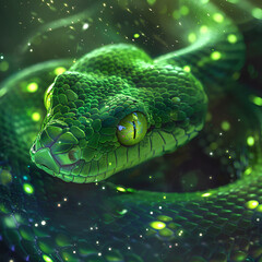 Fototapeta premium green snake