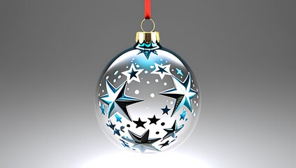 glass ornament stars inside festive holiday decoration