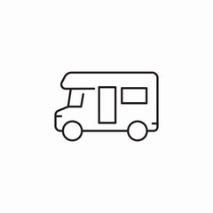 camper van icon sign vector