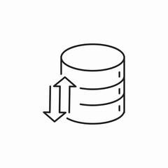 data exchange icon sign vector