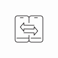 synchronization phones icon sign vector