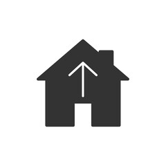 Home icon. Real estate symbol modern, simple, vector, icon for website design, mobile app, ui. Vector Illustration