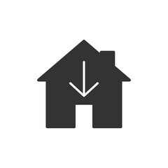 Home icon. Download symbol modern, simple, vector, icon for website design, mobile app, ui. Vector Illustration