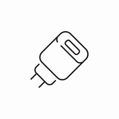 charging adapter icon sign vector