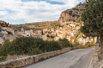 Around of the Scicli, the city of baroque, province of Ragusa, Eastern Sicily