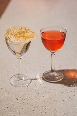 Two Beautiful Cocktails