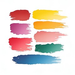 watercolor brush strokes. Colors, generate AI