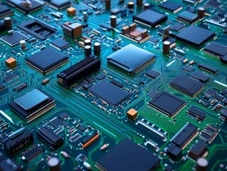 Obraz premium Workers Inspecting Electronic Waste for Sorting