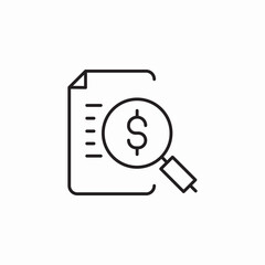 financial file icon sign vector