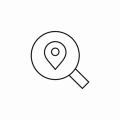search location icon sign vector