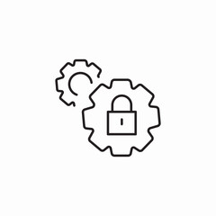 security settings icon sign vector
