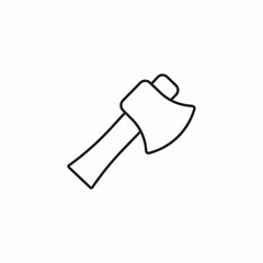 survival axe icon sign vector