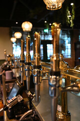 Cocktail Bar work station, alcohol drinks 