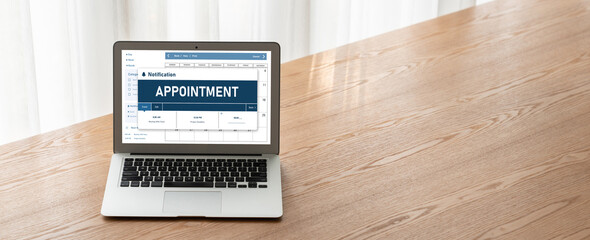 Online applointment booking calendar for modish regristration on the internet website