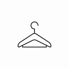 clothes hanger icon sign vector